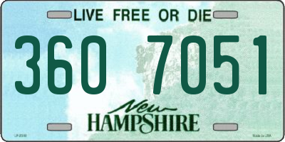 NH license plate 3607051
