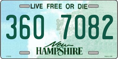 NH license plate 3607082