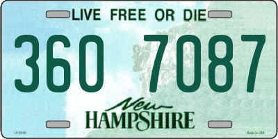 NH license plate 3607087