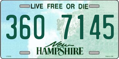 NH license plate 3607145