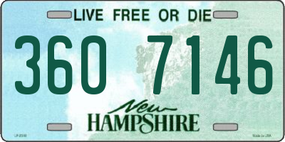NH license plate 3607146
