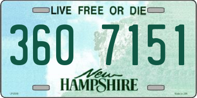 NH license plate 3607151