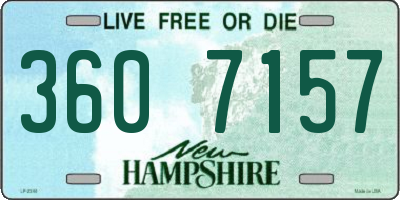NH license plate 3607157