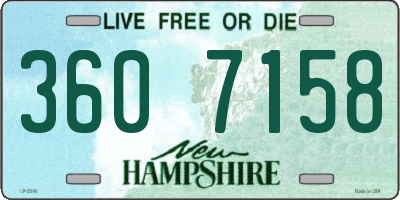 NH license plate 3607158