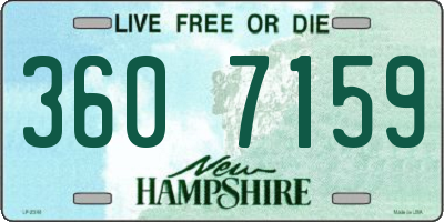 NH license plate 3607159