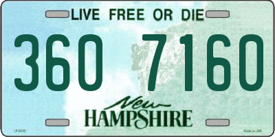 NH license plate 3607160