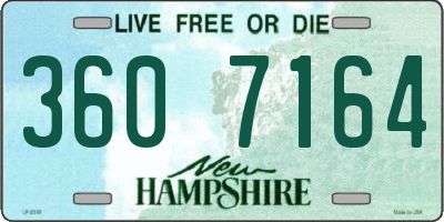 NH license plate 3607164
