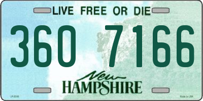 NH license plate 3607166