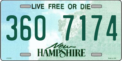 NH license plate 3607174