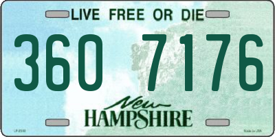 NH license plate 3607176