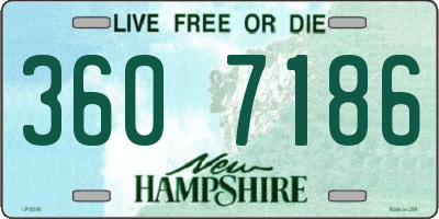 NH license plate 3607186