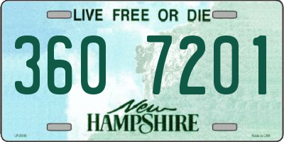 NH license plate 3607201