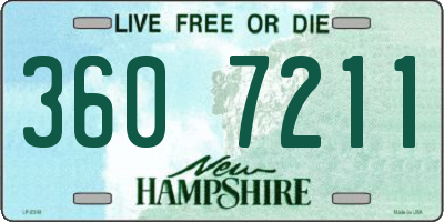 NH license plate 3607211