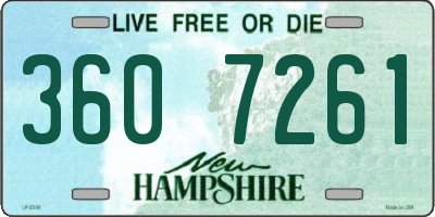 NH license plate 3607261