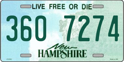 NH license plate 3607274