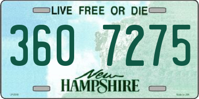 NH license plate 3607275