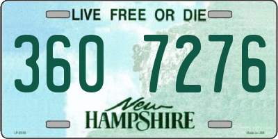 NH license plate 3607276