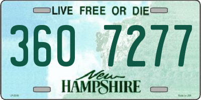 NH license plate 3607277