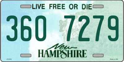 NH license plate 3607279