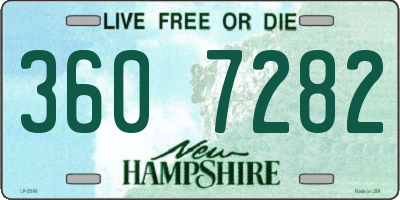 NH license plate 3607282