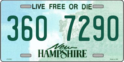 NH license plate 3607290
