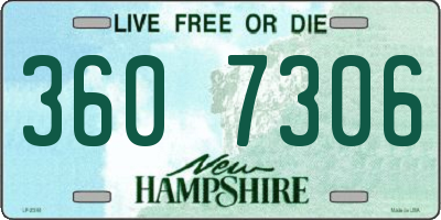 NH license plate 3607306