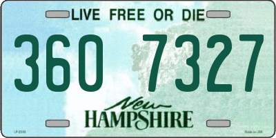 NH license plate 3607327