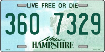 NH license plate 3607329