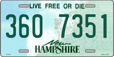 NH license plate 3607351