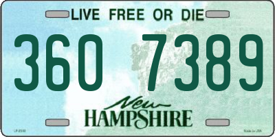 NH license plate 3607389