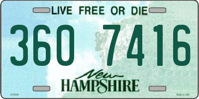 NH license plate 3607416