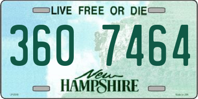 NH license plate 3607464