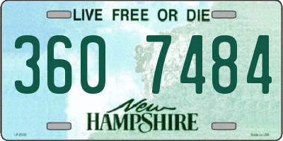 NH license plate 3607484