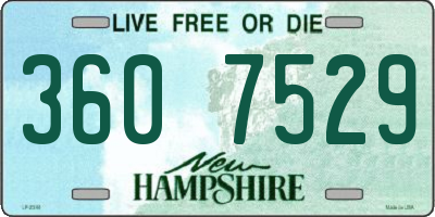 NH license plate 3607529