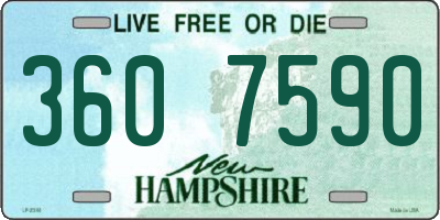NH license plate 3607590