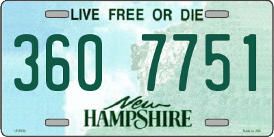 NH license plate 3607751