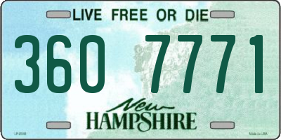 NH license plate 3607771