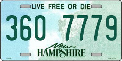 NH license plate 3607779