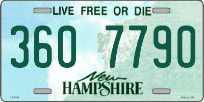 NH license plate 3607790