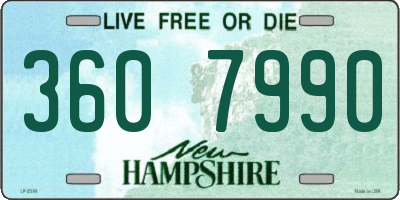 NH license plate 3607990