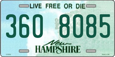 NH license plate 3608085