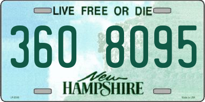 NH license plate 3608095