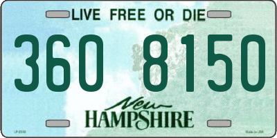 NH license plate 3608150