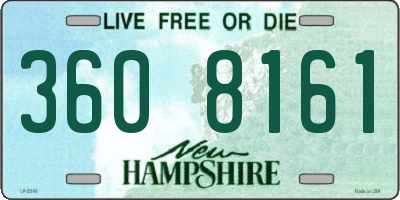 NH license plate 3608161