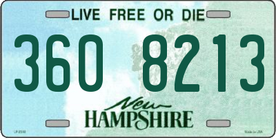 NH license plate 3608213