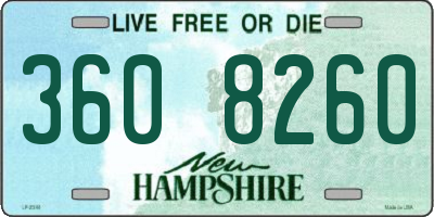 NH license plate 3608260