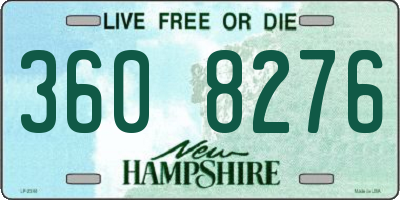NH license plate 3608276
