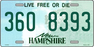 NH license plate 3608393
