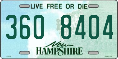 NH license plate 3608404