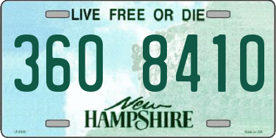 NH license plate 3608410